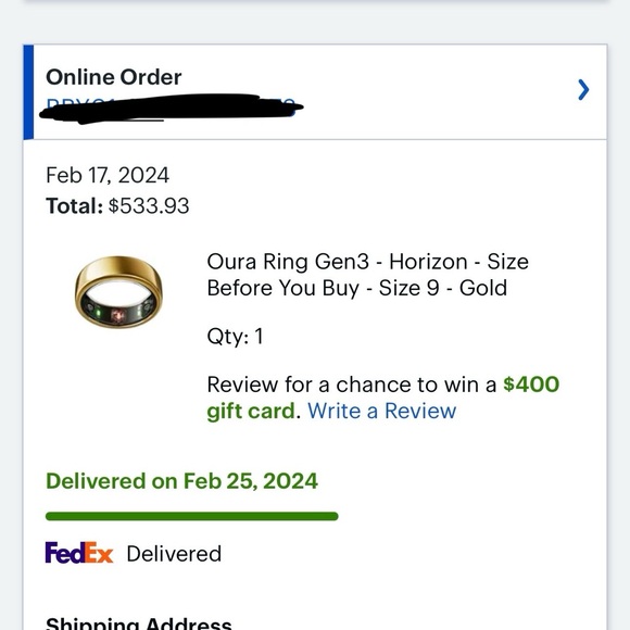 Oura Ring Size 9 - Picture 5 of 5